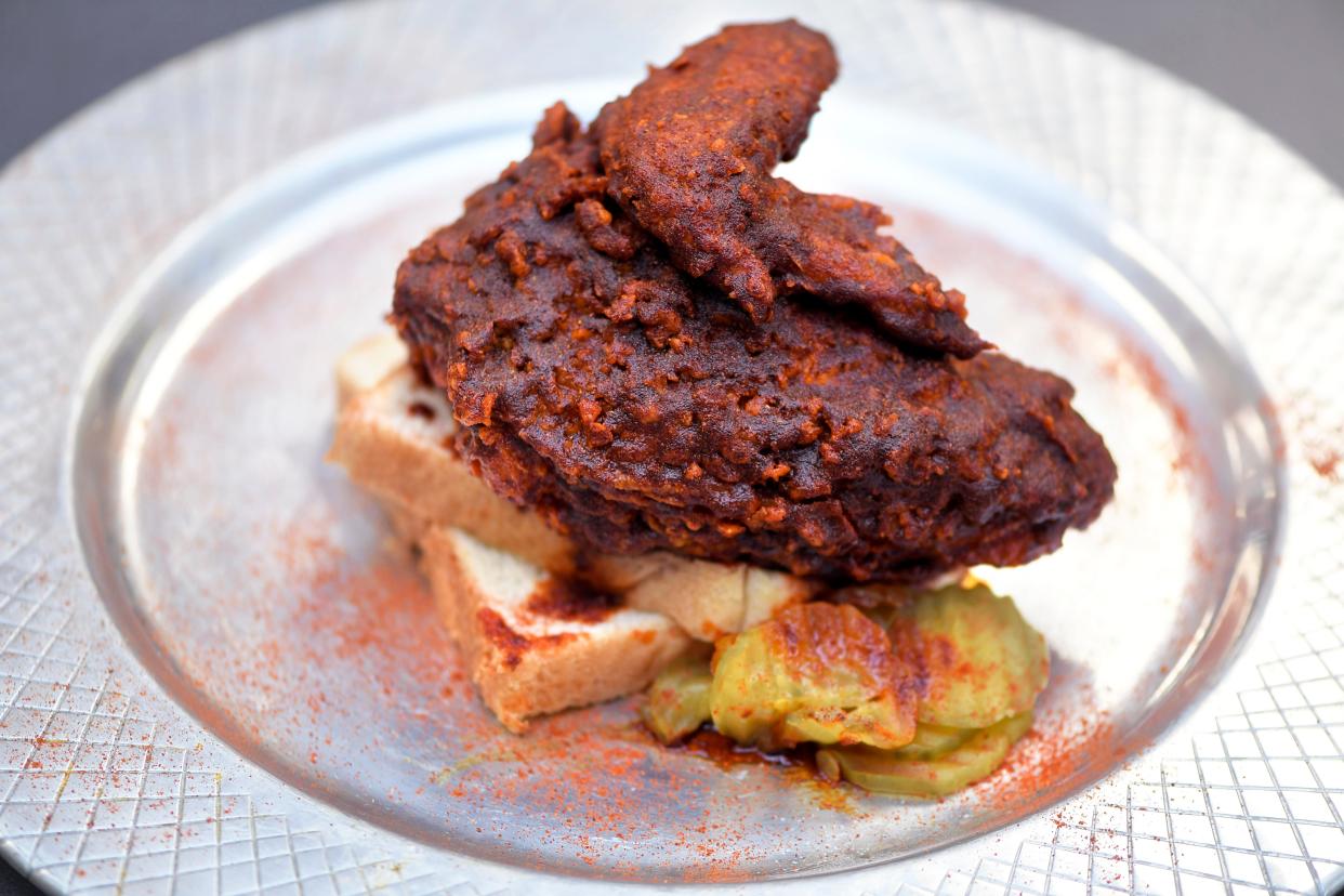 Hot chicken by Aqui Hines, owner and founder of 400 Degrees.