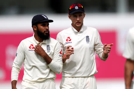 Cricket - England v India - Third Test - Trent Bridge, Nottingham, Britain - August 20, 2018 England's Adil Rashid and Joe Root Action Images via Reuters/Paul Childs