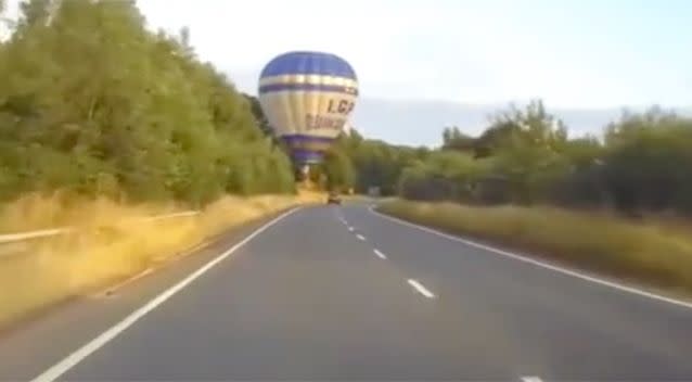 Mr Foskett believes balloon must have blown off course. Source: Leicester Mercury / Kim Foskett