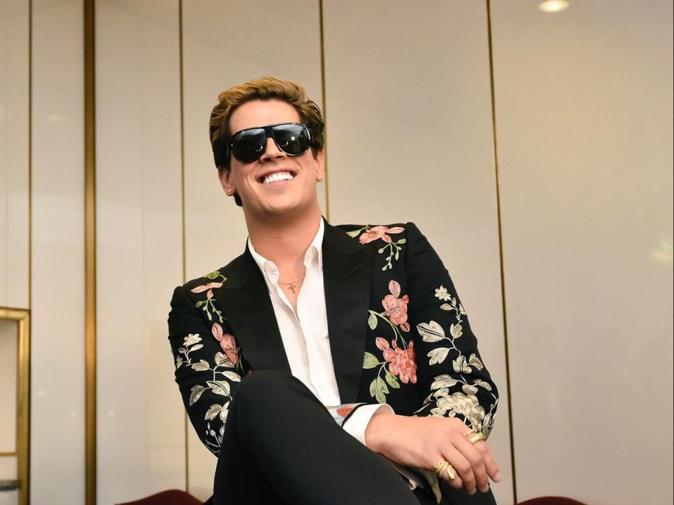 Milo Yiannopoulos, pictured in 2017 (Getty Images)