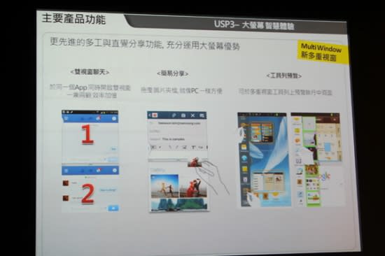 Galaxy Note 3 升級了 Multi Windows 功能