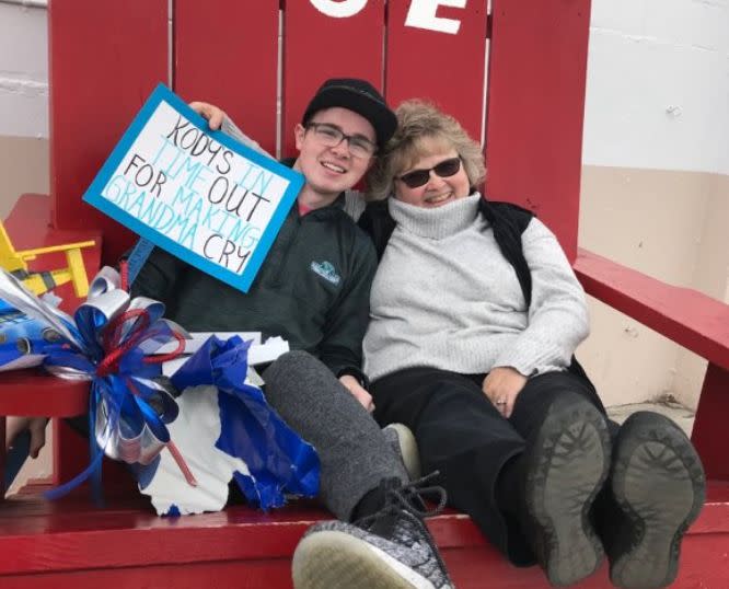 Kody Leonard, 17, is giving his grandma, Sindy Gray, the prom night she never had. (Photo courtesy of Kody Leonard)