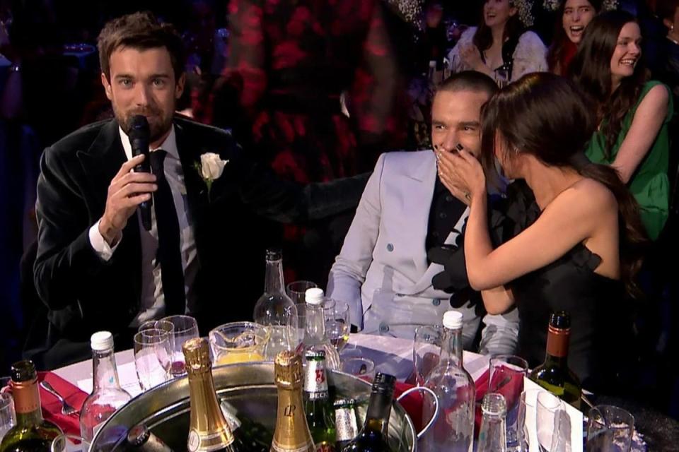 The safe word: Cheryl and Liam Payne and put on the spot in an on-air impromptu interview with host Jack Whitehall in 2018 (ITV)