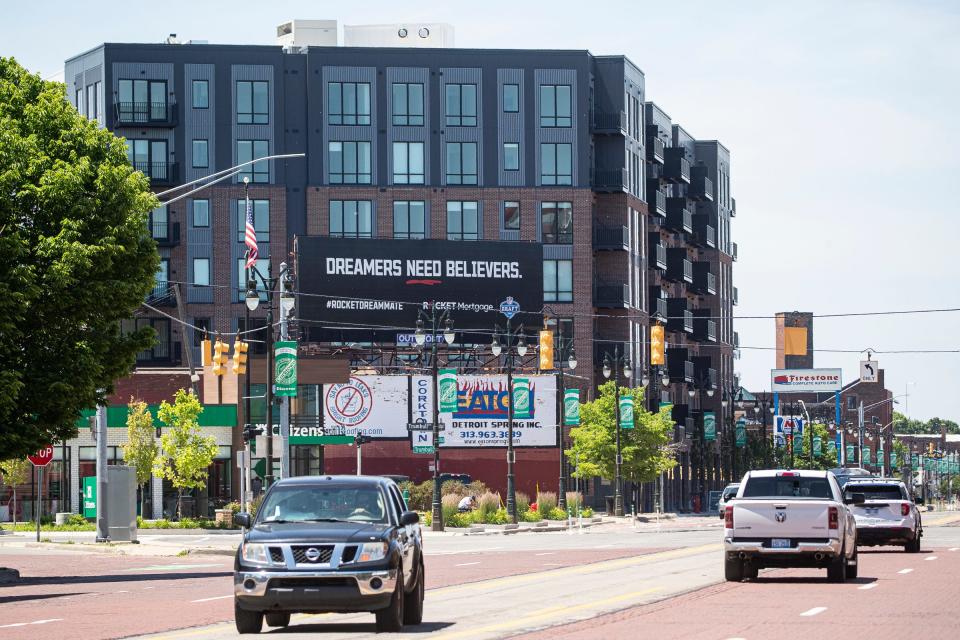 Michigan Avenue in the Corktown neigborhood of Detroit on Friday, May 31, 2024.