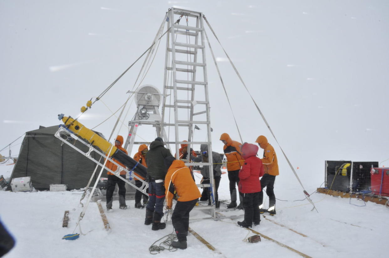 It's the first time scientists have drilled through the ice (BAS) 