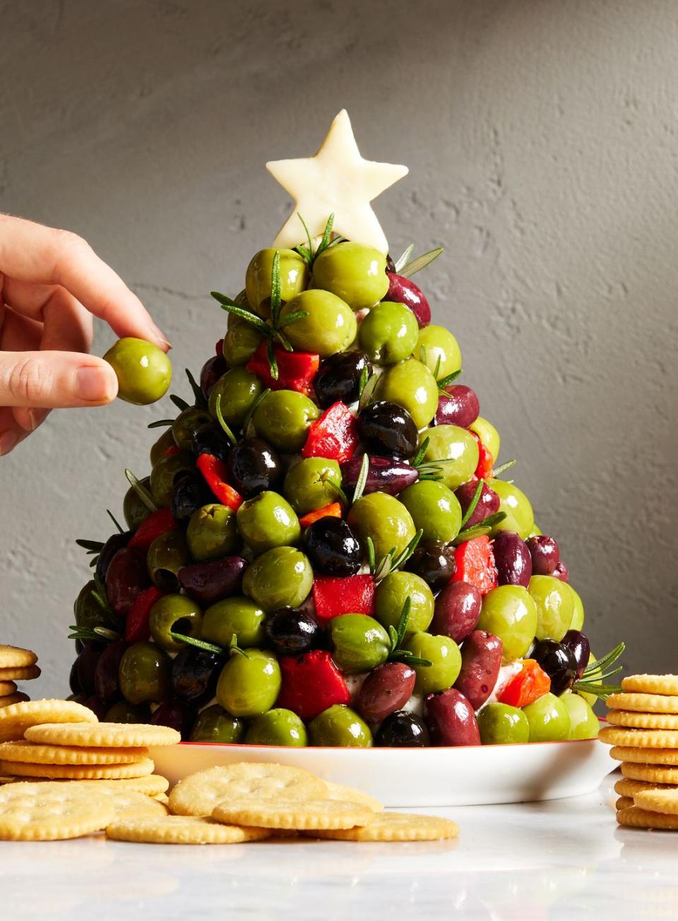 Antipasto Christmas Tree Cheese Ball