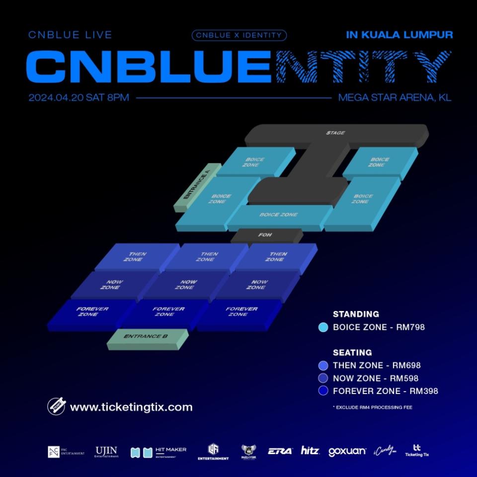 Tickets for CNBLUENTITY in Kuala Lumpur will go on sale starting this February 29 while pre-sale registration opens on February 23. — Picture courtesy of Lo-Fi Entertainment.