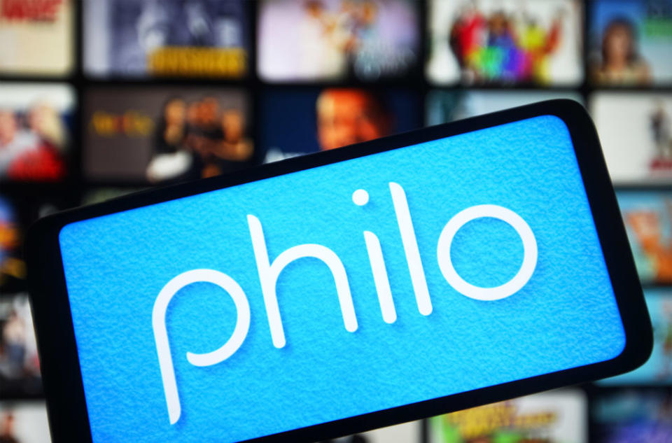 UKRAINE - 2022/02/11: In this photo illustration, a Philo logo of an American internet television company is seen on a smartphone screen. (Photo Illustration by Pavlo Gonchar/SOPA Images/LightRocket via Getty Images)