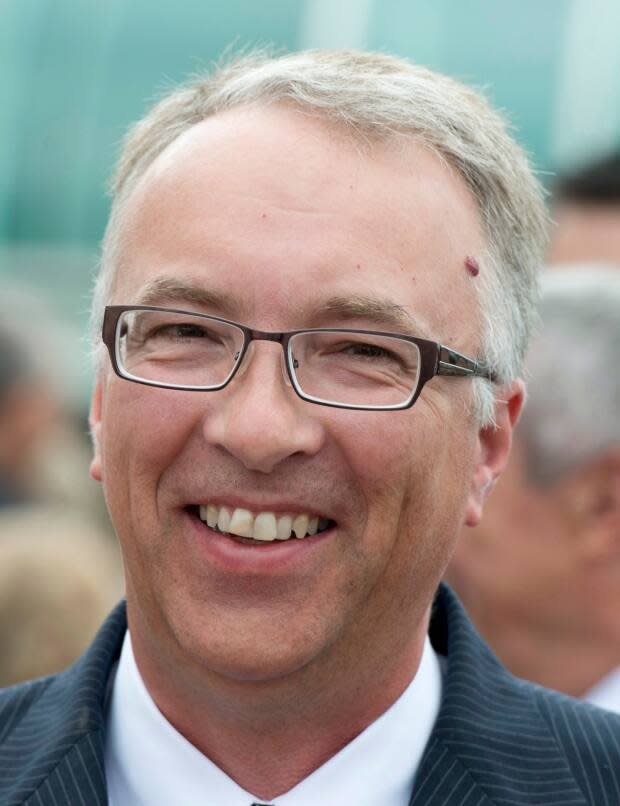 John Rustad, MLA for Nechako Lakes, is seen in a file photo from 2013. Rustad's comments in defence of carbon dioxide have been attacked by B.C.'s environment minister, who questioned whether Rustad believes climate change is real and caused by humans. (Jonathan Hayward/Canadian Press - image credit)