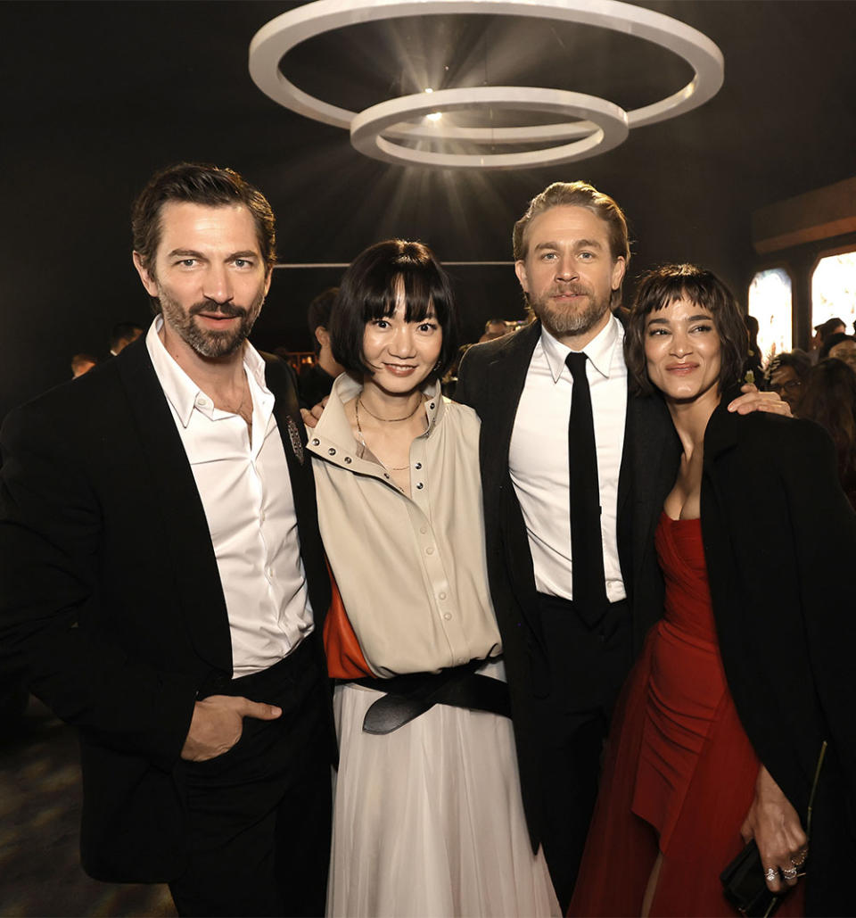 Michiel Huisman, Bae Doona, Cary Elwes and Sofia Boutella at the after party for the premiere of Netflix's "Rebel Moon - Part One: A Child Of Fire" at the Chinese Theatre on December 13, 2023 in Hollywood, California.