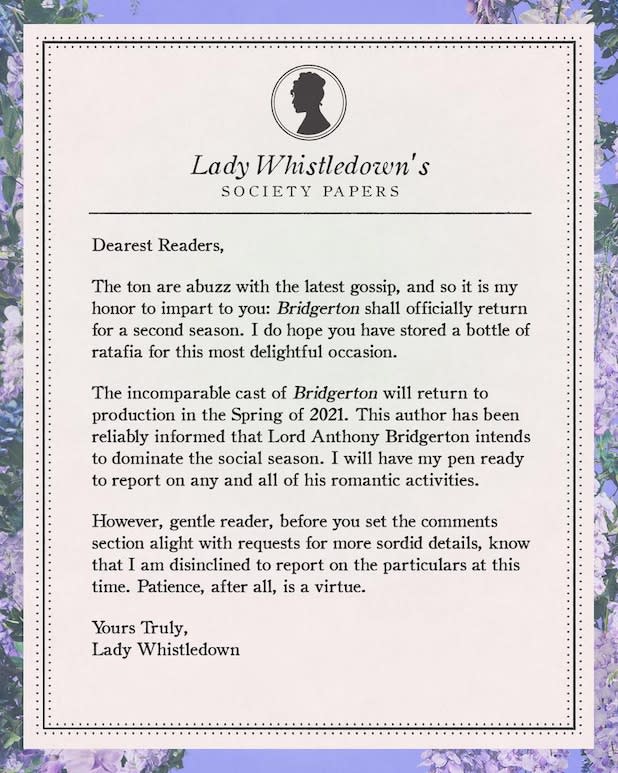 Lady Whistledown Society papers