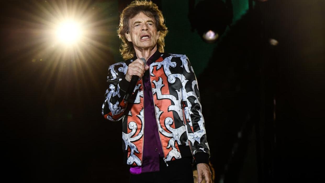 Mick Jagger sur scène à Marseille le 26 juin 2018 - Boris Horvat - AFP