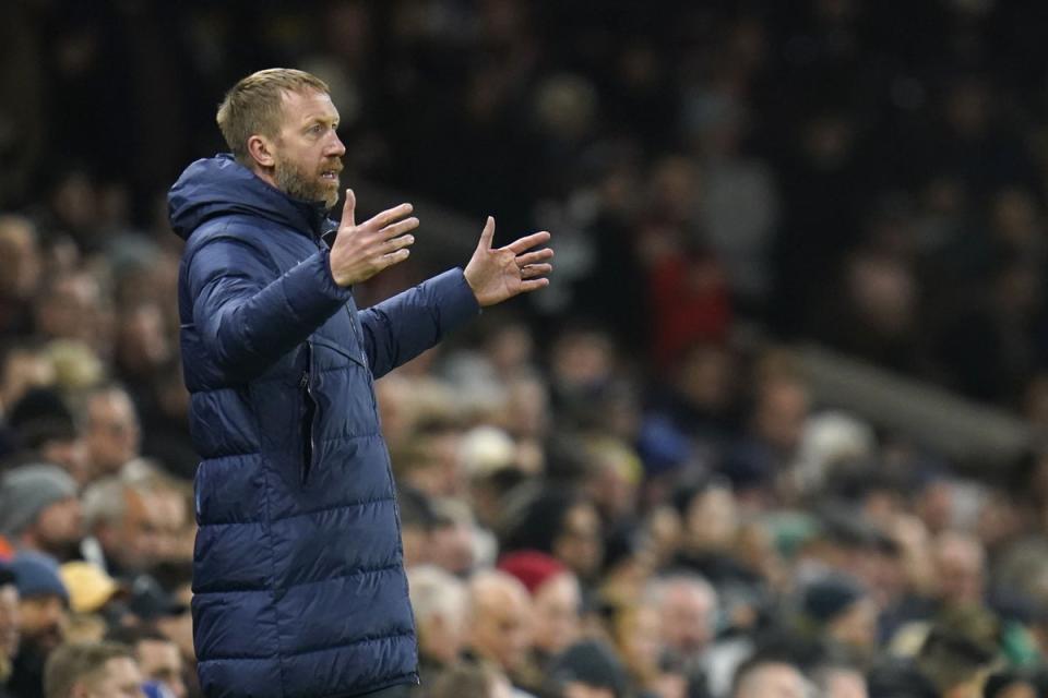 Graham Potter’s Chelsea slumped to another defeat at Fulham (Andrew Matthews/PA) (PA Wire)