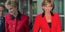 <p>Out of all the bright colors Princess Diana wore, many of her most iconic looks <a href="https://www.instyle.com/celebrity/princess-diana/princess-diana-best-red-outfits" rel="nofollow noopener" target="_blank" data-ylk="slk:featured red;elm:context_link;itc:0;sec:content-canvas" class="link ">featured red</a>. Time after time, she stood out in the crowd in a red dress, hat, or, in this case, coat.</p>