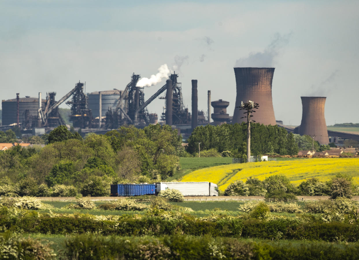 The steelworks plant in Scunthorpe as owner British Steel is to go into official recievership after failing to secure funds for its future.