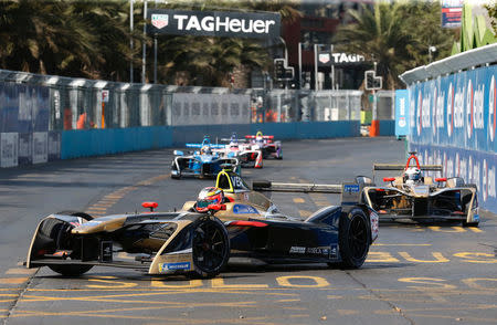 Formula E - FIA Formula E Santiago ePrix - Santiago, Chile - February 3, 2018. Techeetah's driver Jean-Eric Vergne of France in action during the race. REUTERS/Rodrigo Garrido