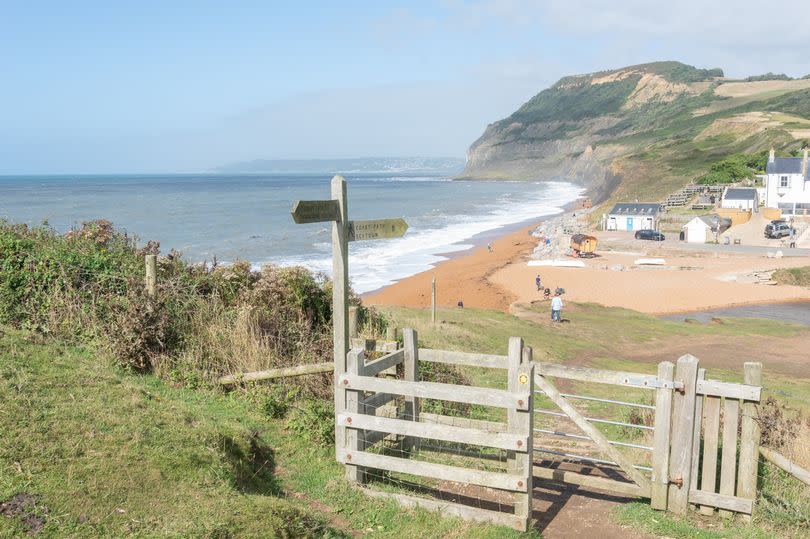 The beautiful beach near Somerset