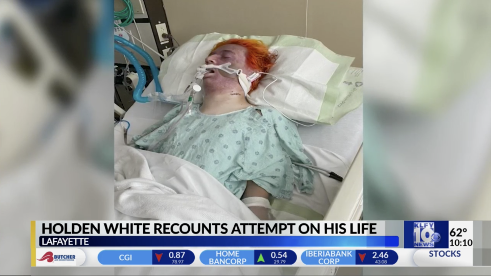 Holden White was in a coma, after Chance Seneca attacked him. Source: KLFY