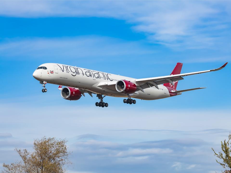 Virgin Atlantic Plane in Flight