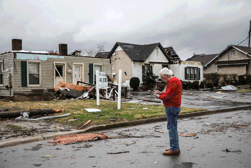 Bowling Green and Mayfield, Ky., sustained damage after tornadoes ripped through five U.S. states overnight, on Dec. 11, 2021. The western Kentucky town of Mayfield was 