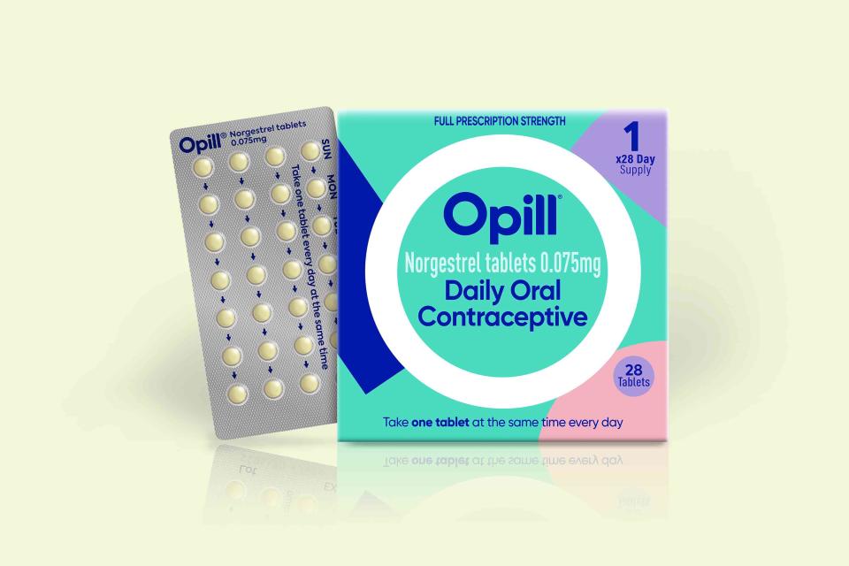 <p>Courtesy of Perrigo</p> Opill Birth Control Pills