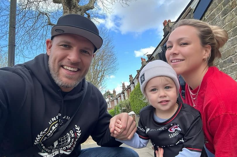 James Haskell, Chloe Madeley and their daughter