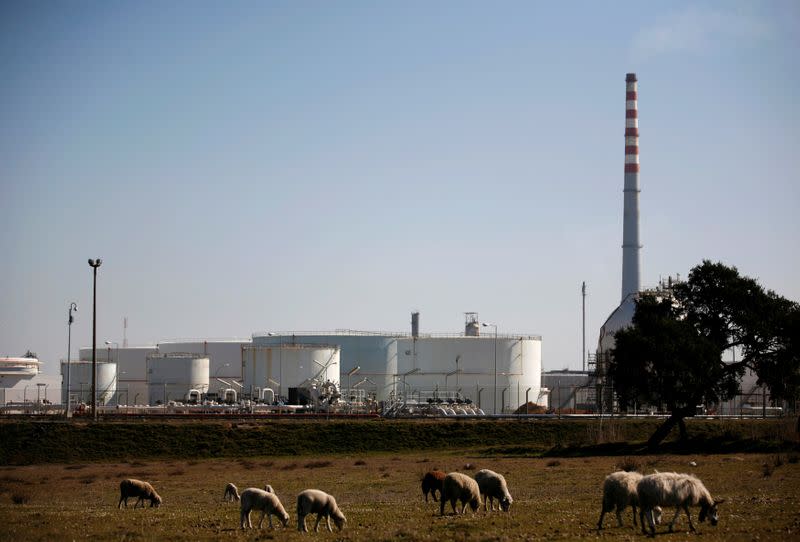 FILE PHOTO: A Galp Energia refinery is seen near Sines