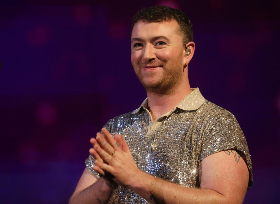 Sam Smith performing during the filming for the Graham Norton Show at BBC Studioworks 6 Television Centre, Wood Lane, London, to be aired on BBC One on Friday evening. (Photo by Isabel Infantes/PA Images via Getty Images)