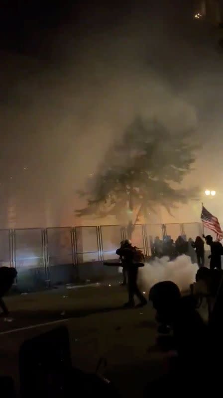 Protest against racial inequality in Portland