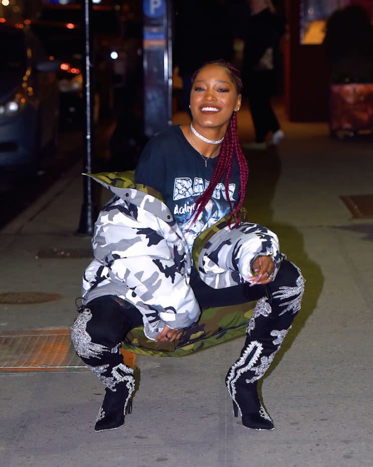 keke palmer vetements parka