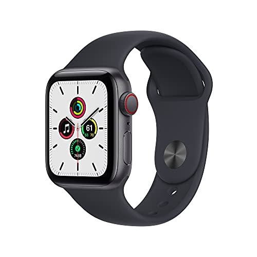 Apple Watch SE (Gen 1) [GPS + Cellular 40mm] Smart Watch w/ Space Grey Aluminium Case with Midn…