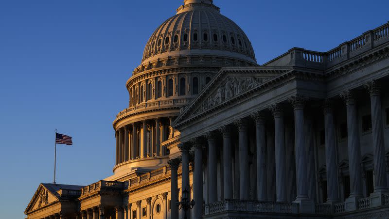 Sunrise at the U.S. Capitol on Dec. 19, 2022, in Washington.