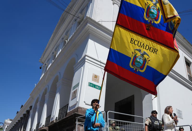Ecuador's President Guillermo Lasso dissolves National Assembly, in Quito