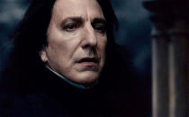 <p>It’s perhaps his Severus Snape that Rickman was most synonymous with in recent years, what turned out to be a rich and continually shape-shifting role over all eight of the <i>Harry Potter</i> movies. He played both antagonist and ally to Daniel Radcliffe’s Harry firstly as potion master, and latterly headmaster of Hogwarts. Sneering and deceitful, one could hardly imagine another actor doing Snape the same justice.</p>