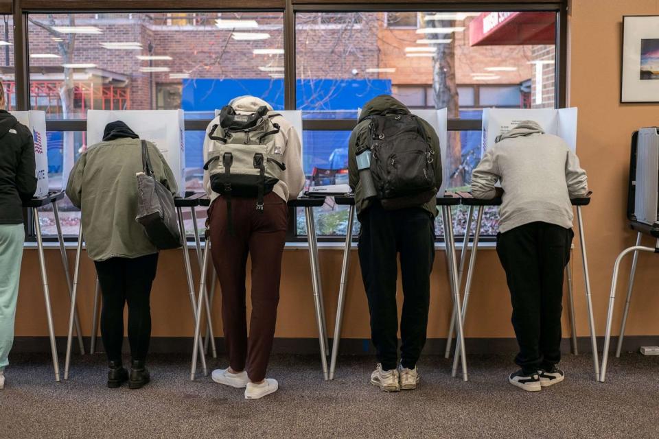 PHOTO: Voters cast their ballots at the Madison Senior Center on November 8, 2022 in Madison, Wisconsin. (Jim Vondruska/Getty Images, FILE)