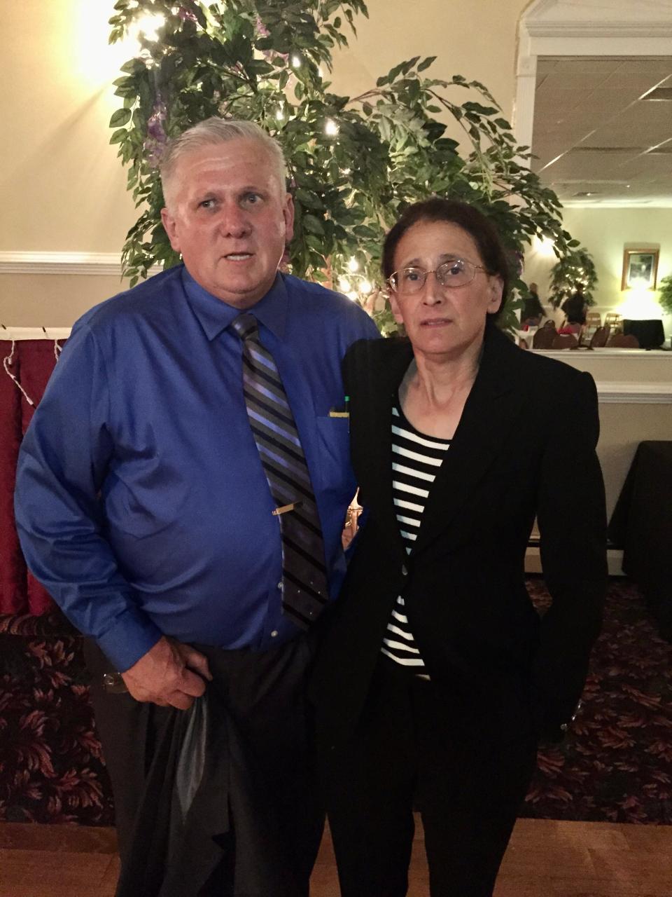 Janice Gallagher, right, pictured with her husband, District Judge Michael Gallagher. Janice Gallagher, 66, died following a car crash in Bensalem last month.