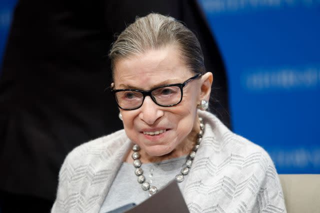 <p>Tom Brenner / Stringer / Getty Images</p> upreme Court Justice Ruth Bader Ginsburg delivers remarks at the Georgetown Law Center on September 12, 2019, in Washington, DC.