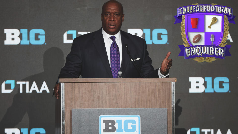 Kevin Warren Talks to Media at Big Ten Media Day Matt Krohn-USA TODAY Sports