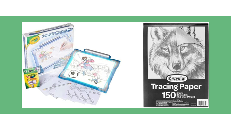 Arts and crafts gifts for kids: A light-up tracing pad