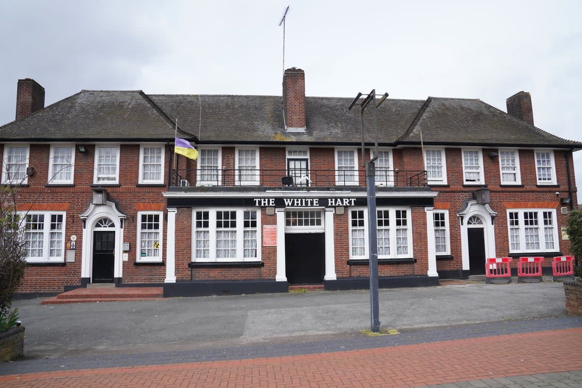 The pub was vandalised over the weekend (PA)