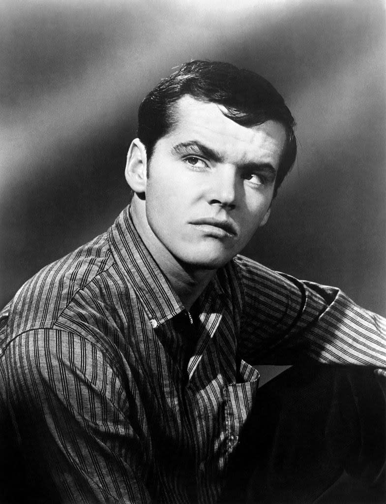 A young Jack Nicholson in a publicity still for the movie The Cry Baby Killer