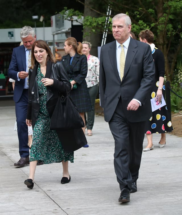 The Duke of York and Amanda Thirsk