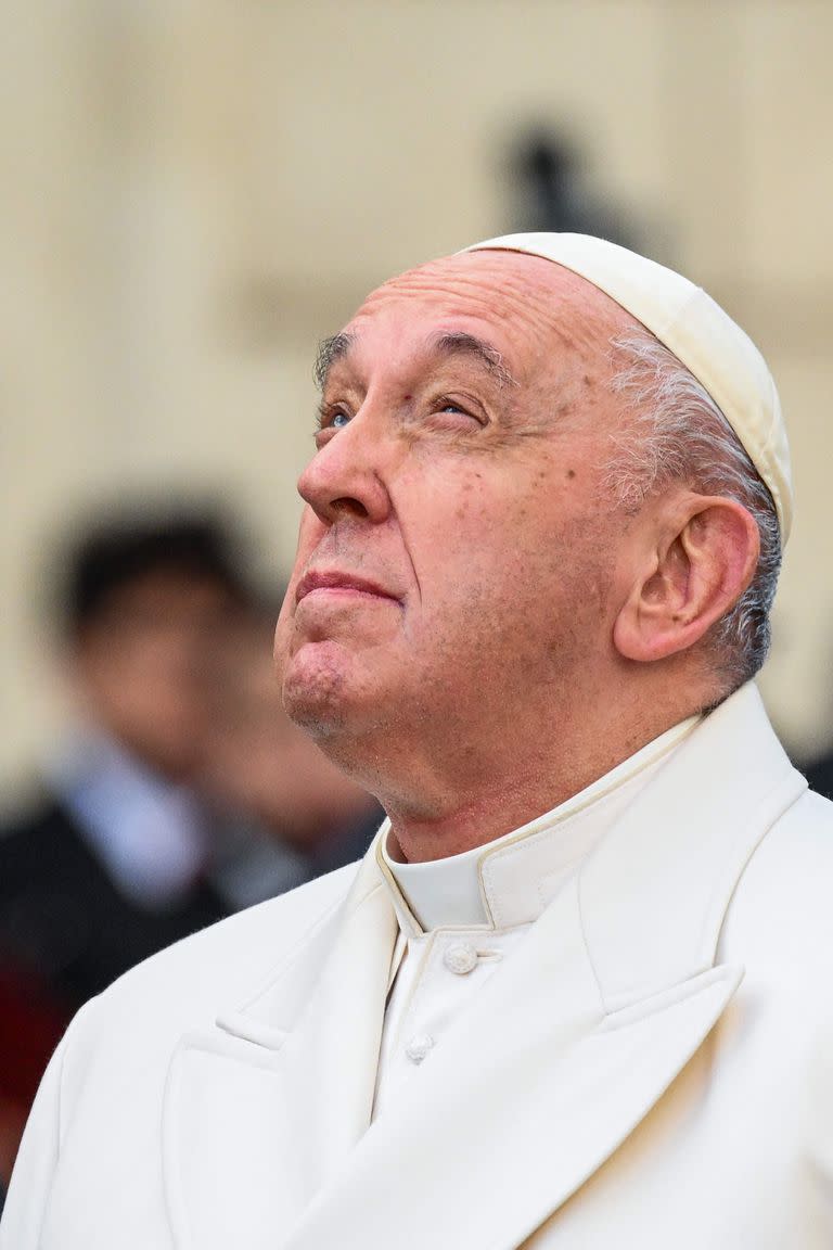 El papa Francisco, en un acto por el Día de la Inmaculada Concepción de María. (Photo by Vincenzo PINTO / AFP)