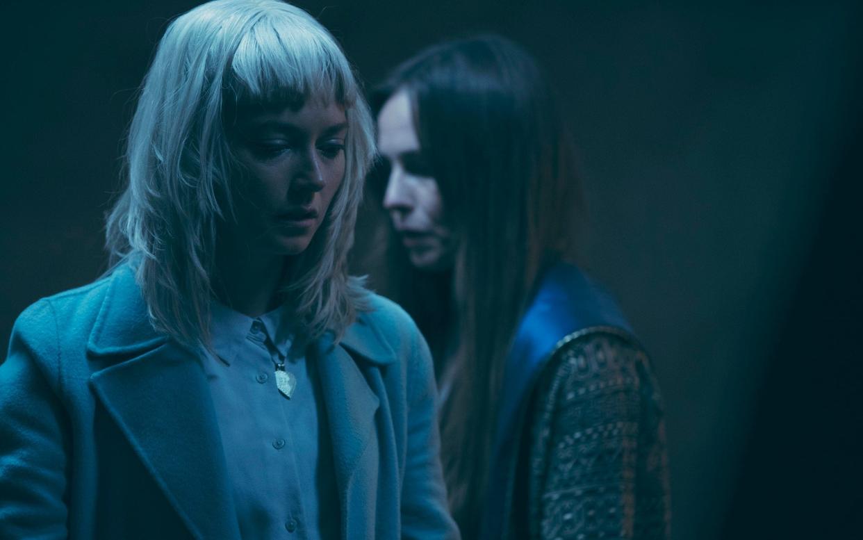 Lydia Wilson and Tara Fitzgerald in Requiem - BBC