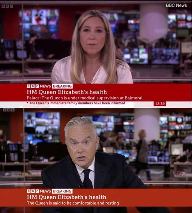 BBC One第一時間中斷節目改播新聞。（圖／擷取自網路）