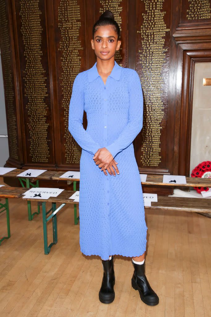 <p>Guests including Ramla Ali had black ribbon pins waiting for them on their designated seats at the Bora Aksu show, to wear in memory of the Queen. </p>