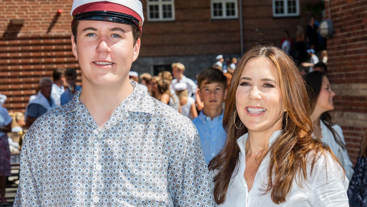 Mary and Christian at his graduation