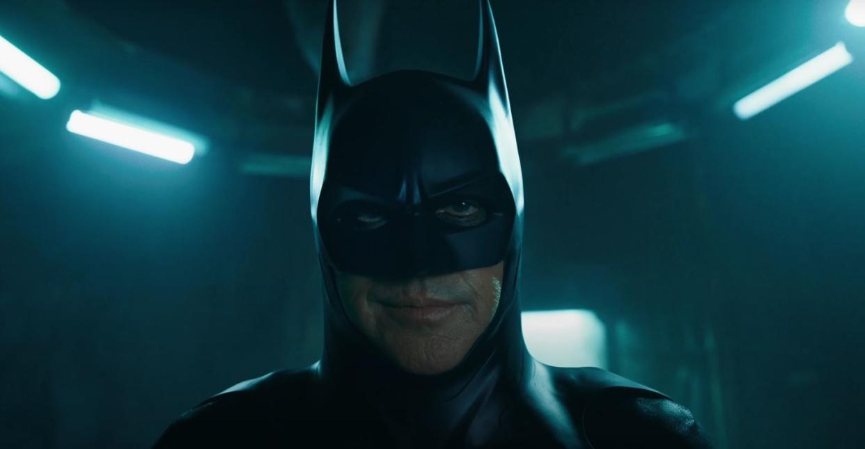 michael keaton as batman in the flash