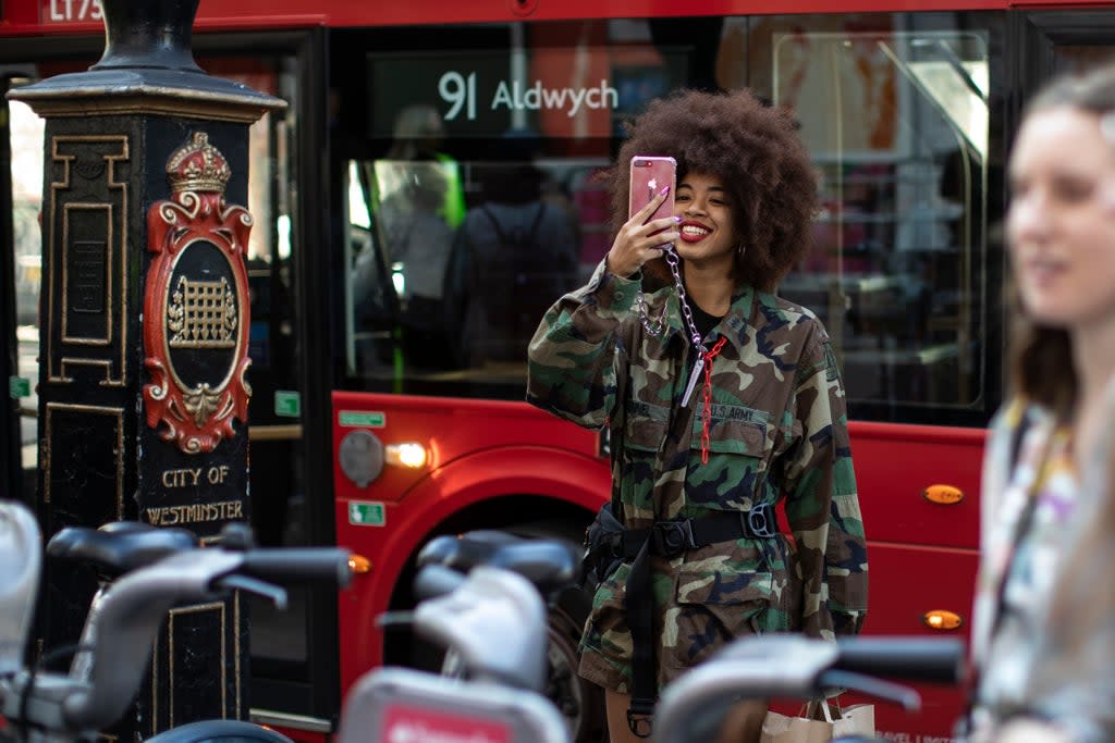 Attendee at LFW (Getty Images)