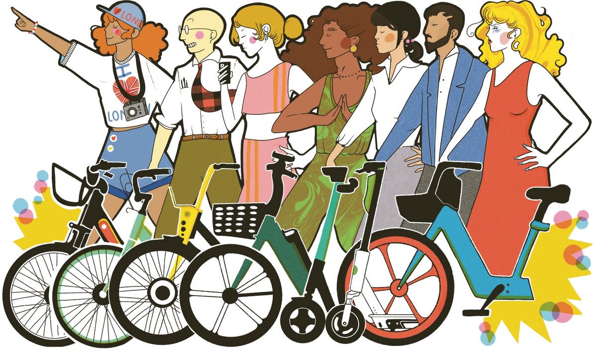 Which bike tribe are you? Illustration by Lydia Silver  (ES Magazine / Lydia Silver)